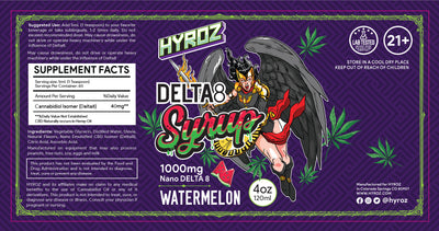 Nano Infused Delta 8 Syrup Watermelon